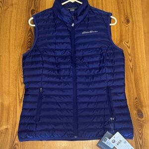 Eddie Bauer Women's Deep Blue Quilted Packable Down Vest